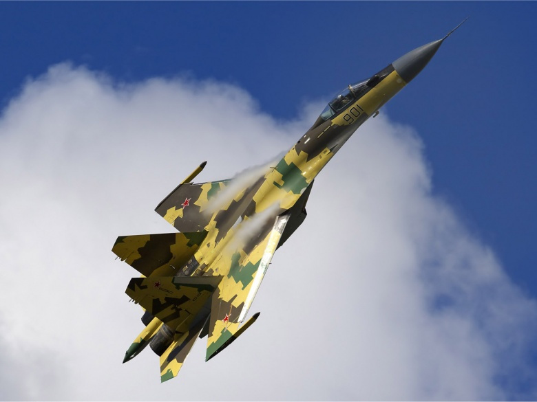 Take Note, Turkey: Russia's New Su-35S Arrives in Syria Russian_Air_Force_Sukhoi_Su-35_Belyakov