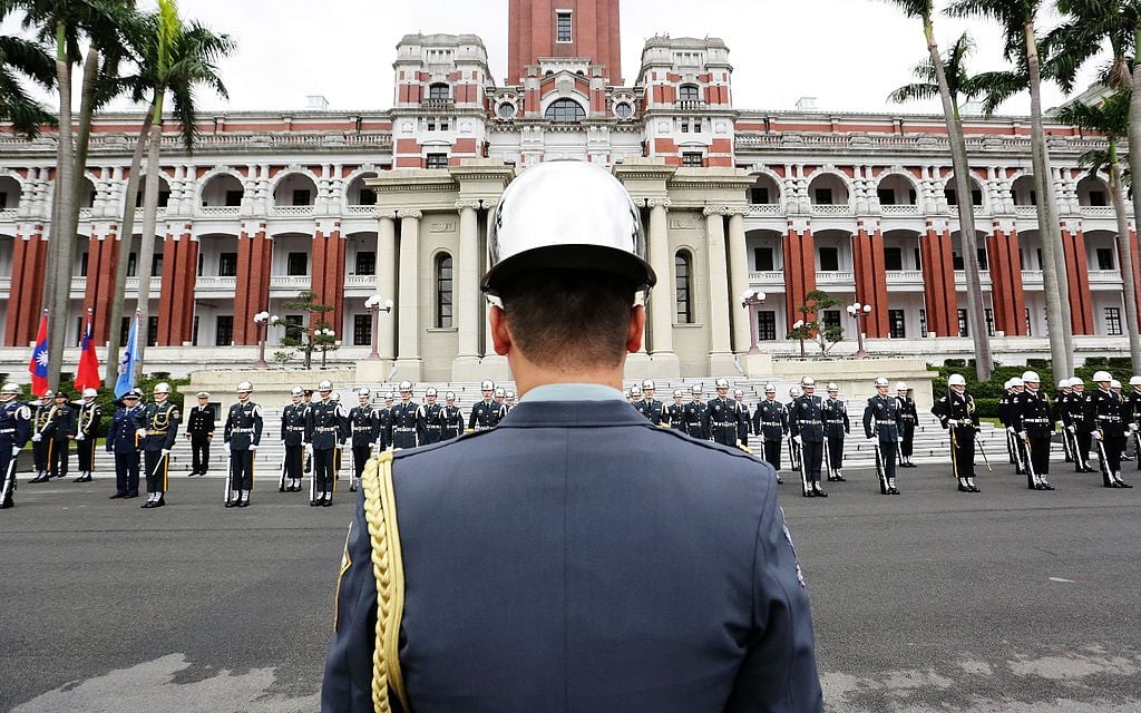 ROC military honor guards. Wikimedia Commons/Taiwan Presidential Office