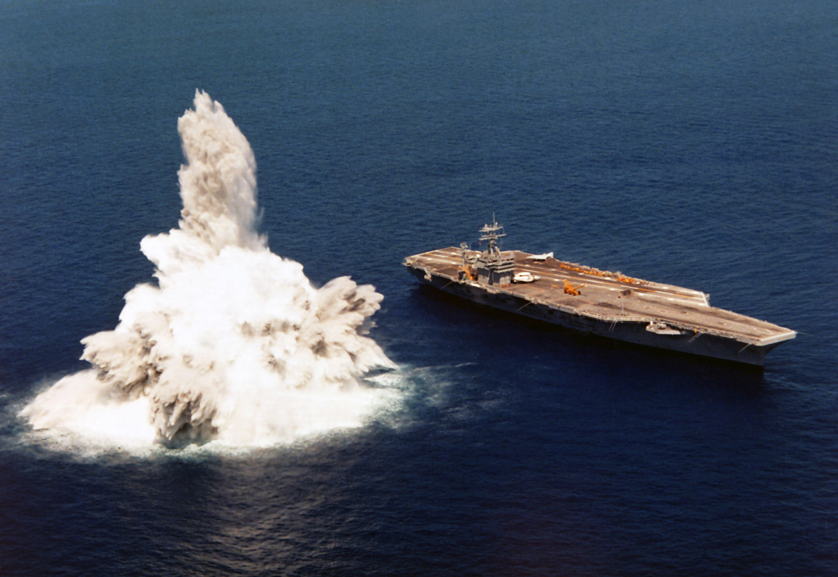 The Reason The Navy Is Exploding Bombs Near Its New Nuclear Aircraft ...