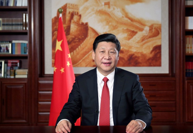 Xi Jinping delivers his 2015 New Year’s address. Flickr/Creative Commons/@Hye900711