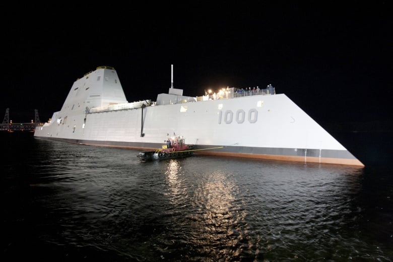 The Zumwalt-class guided-missile destroyer DDG 1000 is floated out of dry dock at the General Dynamics Bath Iron Works shipyard. Flickr/Naval Surface Warriors