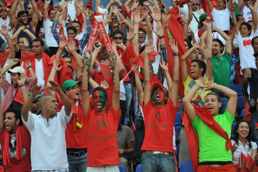Image: Soccer fans in Morocco. Flickr/Mustapha Ennaimi. CC BY 2.0.