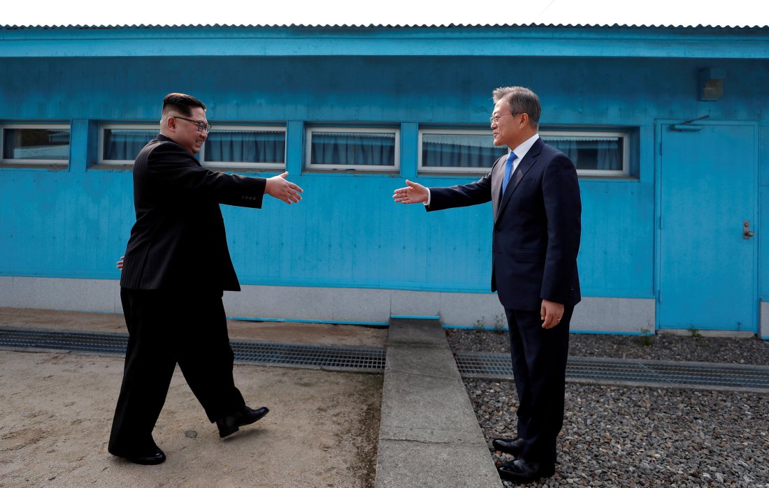 South Korean president Moon Jae-in and North Korean Supreme Leader Kim Jong-un. Image: National Interest