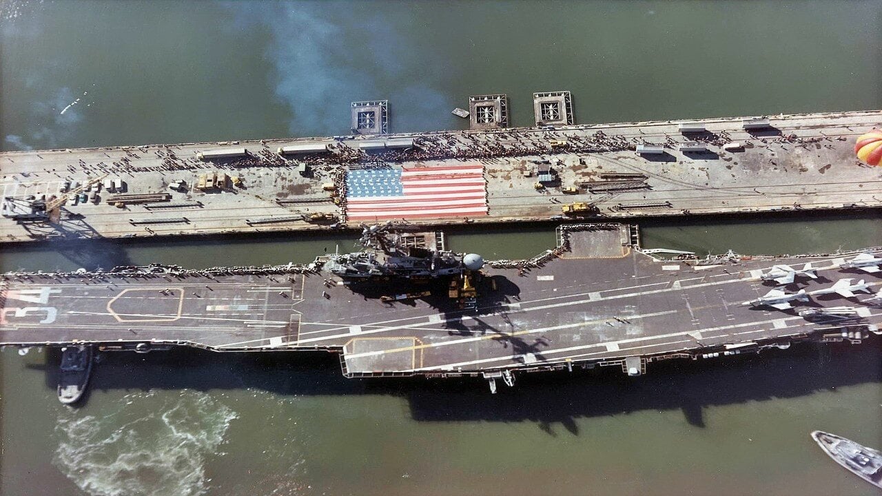 USS Oriskany at Dock