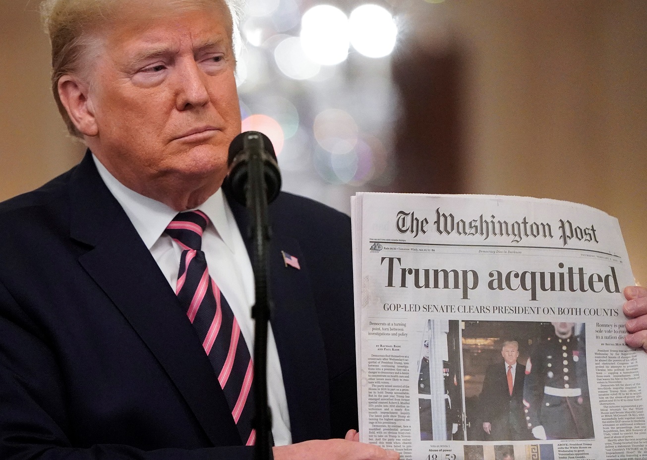 President Trump Declares After Senate Impeachment Acquittal 