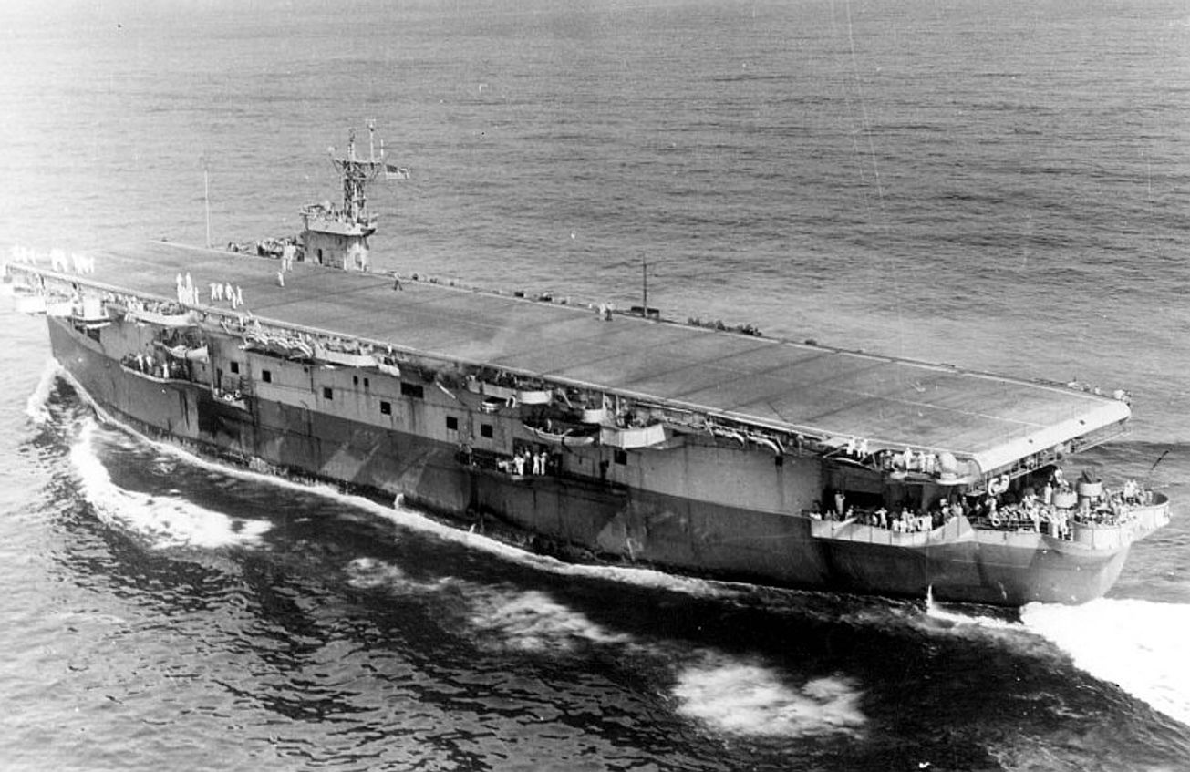 us navy carier sunk in vietnam war