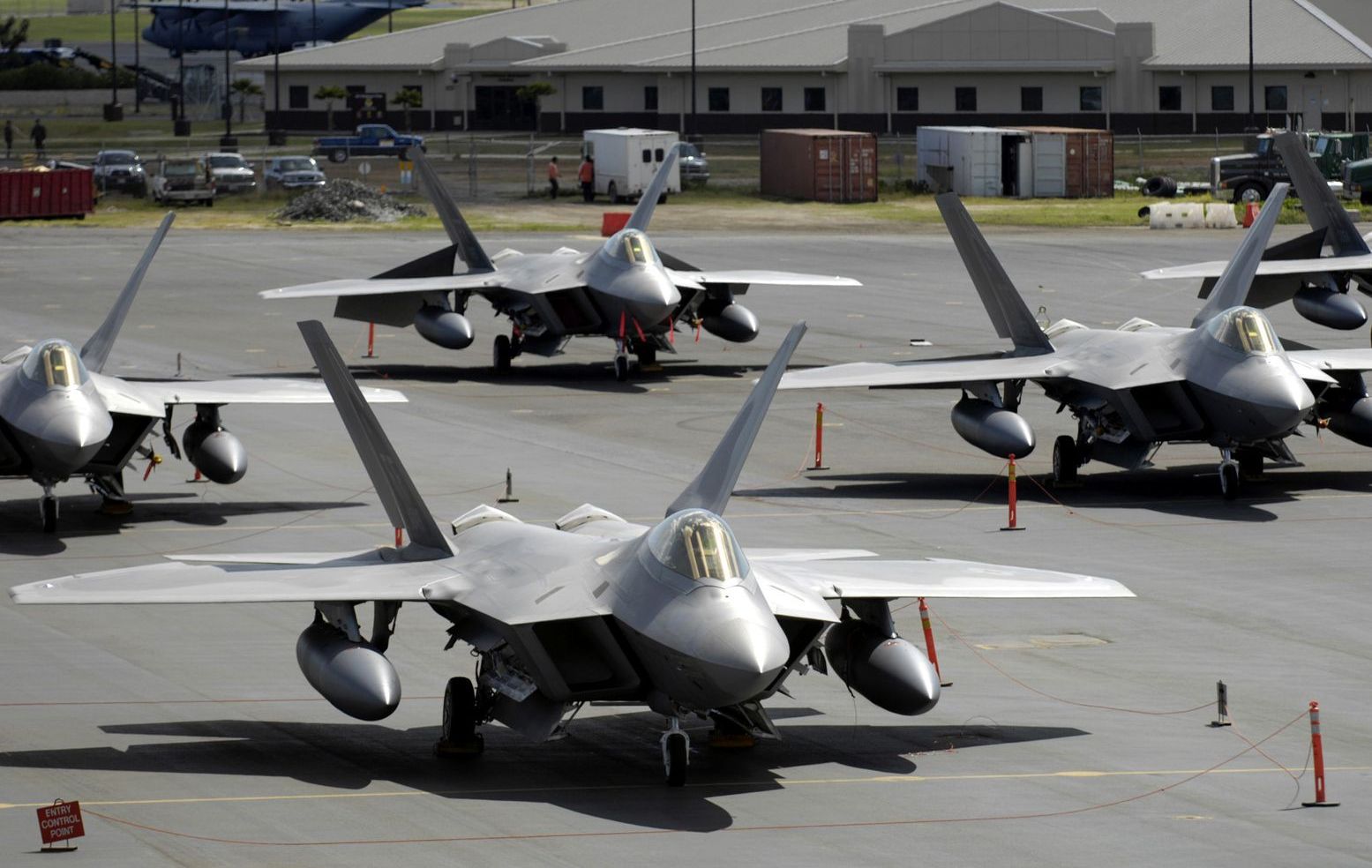 The Air Force S F 22s Did A Massive Elephant Walk To Deter China The National Interest