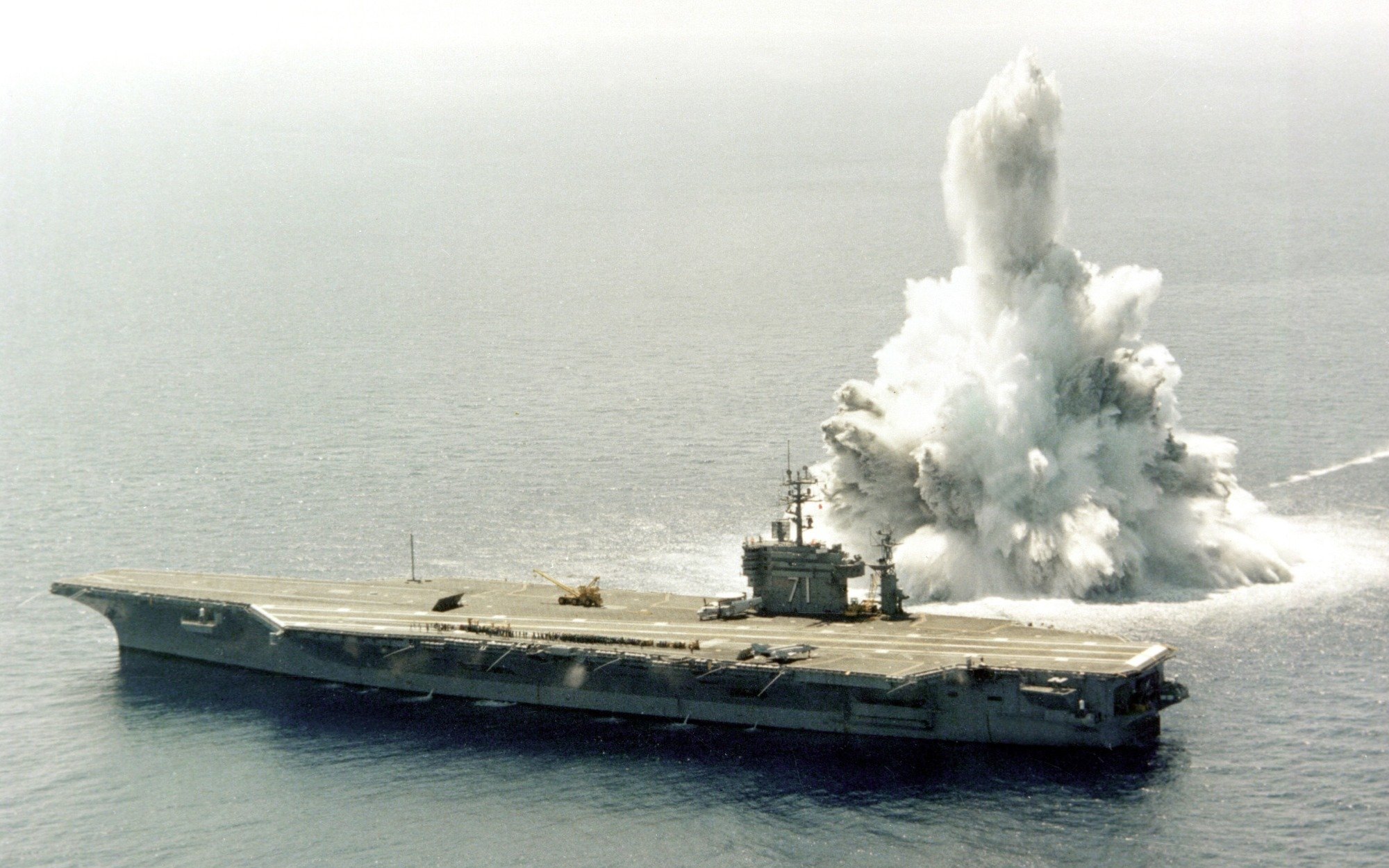 Navy Shock Trials Aircraft Carrier