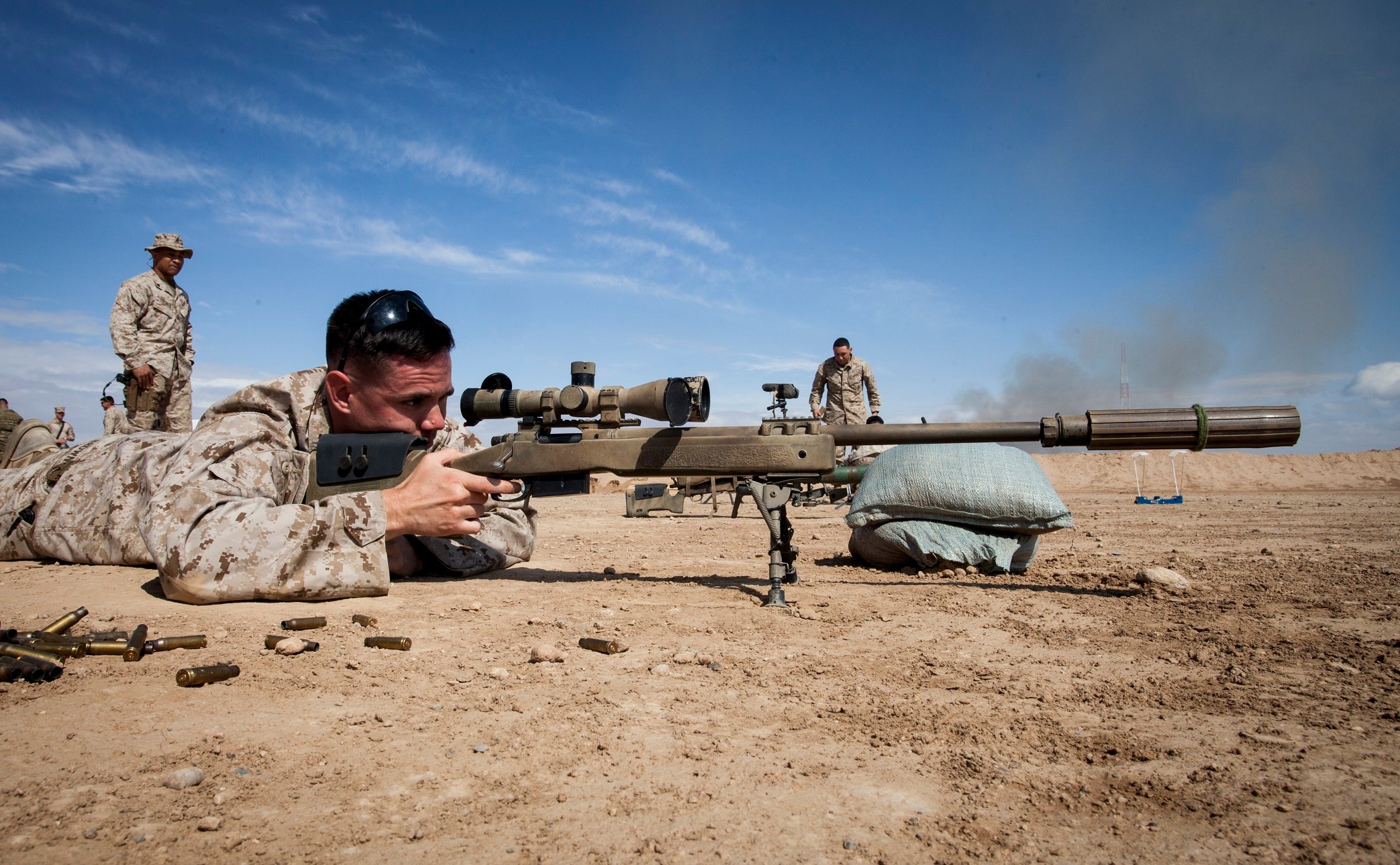 Cavalry qualifies with M-4 and .50 Cal. Sniper rifle
