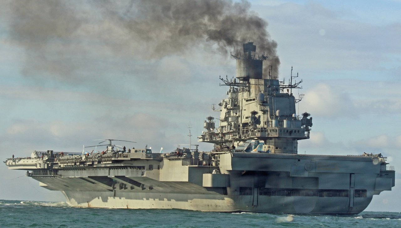 This Picture Shows Why Russia's Aircraft Carrier Can Be Seen From Miles ...