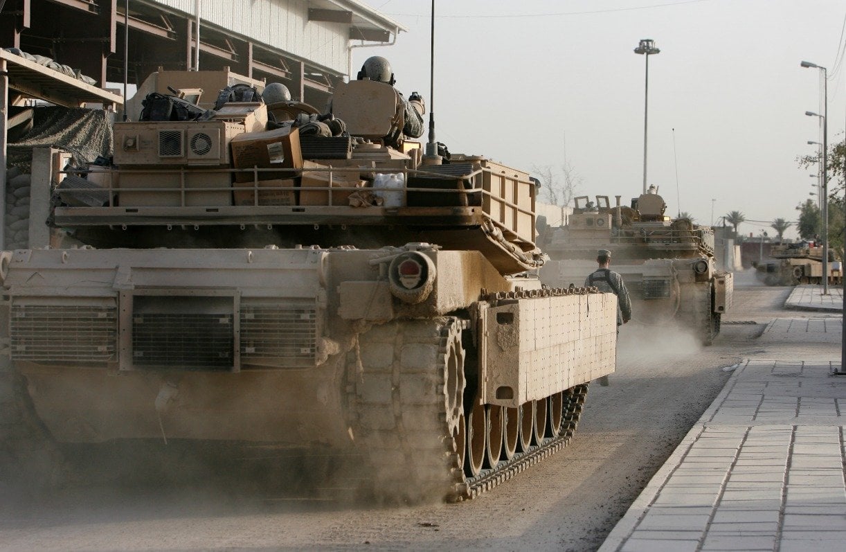modern day black tank military