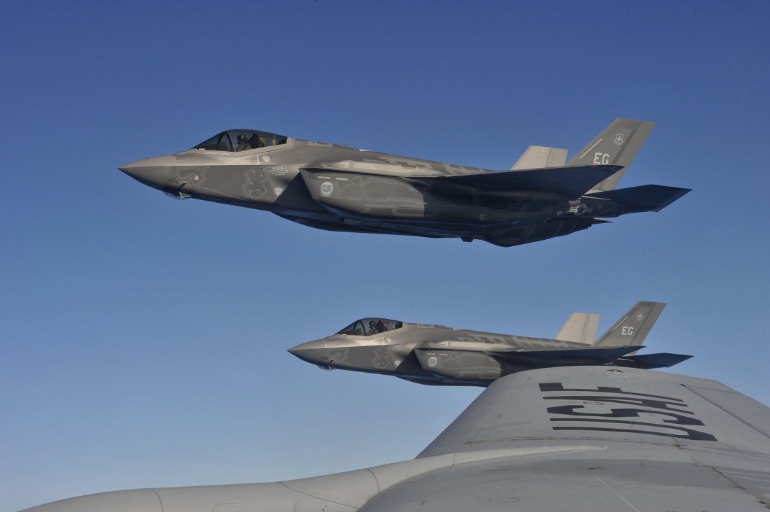 The Lockheed Martin F 35a Joint Strike Fighter Gets Ready For A Fake