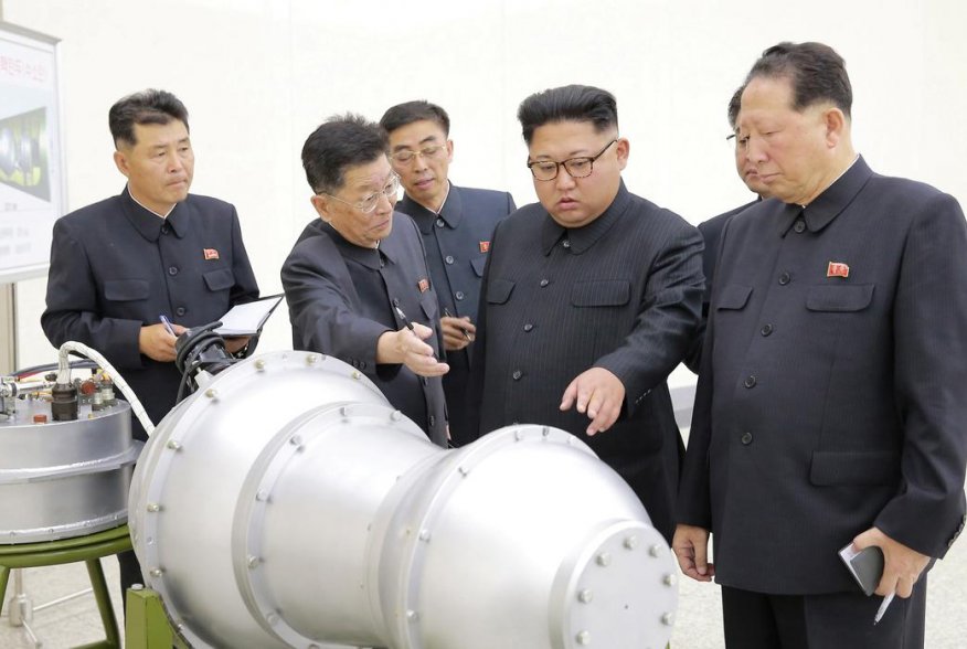 North Korean leader Kim Jong Un provides guidance on a nuclear weapons program in this undated photo released by North Korea's Korean Central News Agency (KCNA) in Pyongyang September 3, 2017. KCNA via REUTERS