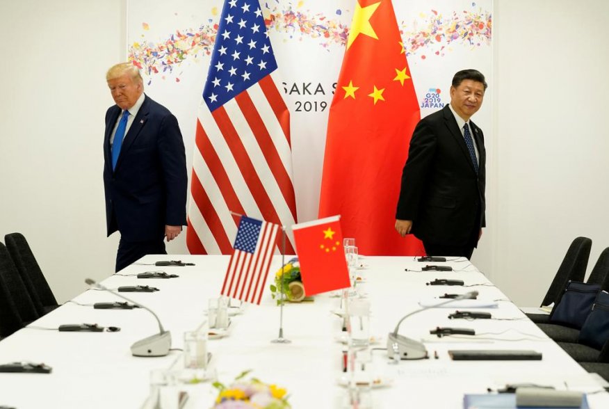 U.S. President Donald Trump attends a bilateral meeting with China's President Xi Jinping during the G20 leaders summit in Osaka, Japan, June 29, 2019. REUTERS/Kevin Lamarque