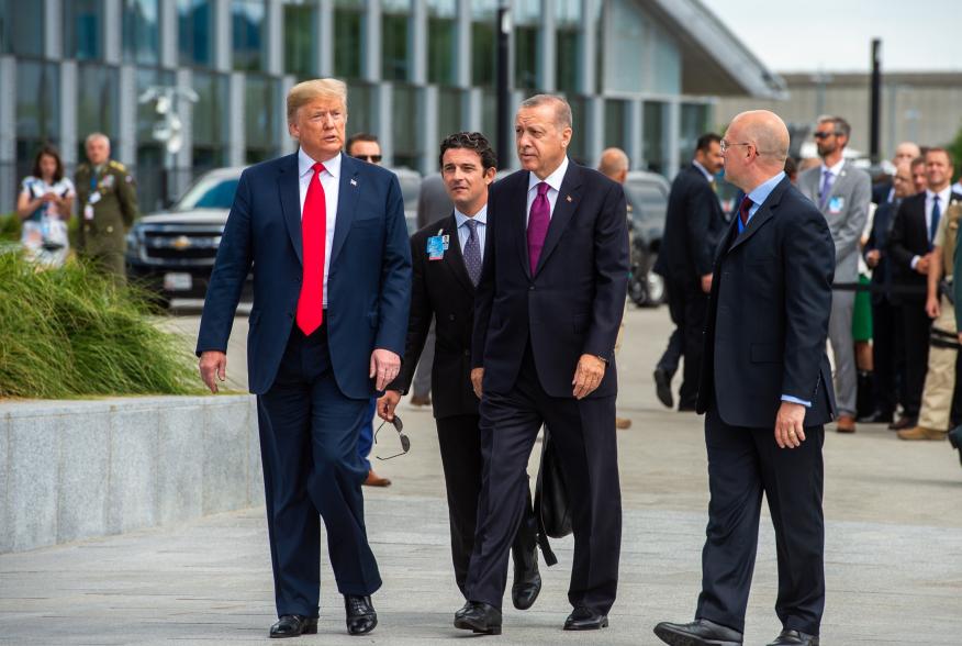 Donald Trump (US President) and Recep Tayyip Erdogan (President of Turkey)