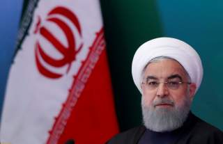 FILE PHOTO: Iranian President Hassan Rouhani attends a meeting with Muslim leaders and scholars in Hyderabad, India, February 15, 2018. REUTERS/Danish Siddiqui/File Photo