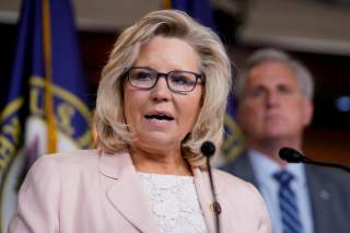 House Republican Conference Chair Liz Cheney speaks at a news conference on Capitol Hill in Washington, U.S., May 8, 2019. REUTERS/Aaron P. Bernstein