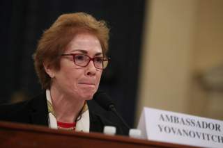 Marie Yovanovitch, former U.S. ambassador to Ukraine, testifies before a House Intelligence Committee hearing as part of the impeachment inquiry into U.S. President Donald Trump on Capitol Hill in Washington, U.S., 