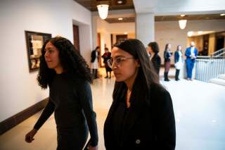 Representative Alexandria Ocasio-Cortez (D-NY) arrives for a briefing on developments with Iran after attacks by Iran on U.S. forces in Iraq, at the U.S. Capitol in Washington, U.S., January 8, 2020. REUTERS/Al Drago