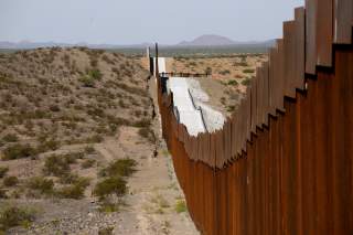 FILE PHOTO: New bollard-style U.S.-Mexico border fencing is seen in Santa Teresa, New Mexico, U.S., as pictured from Ascension, Mexico August 28, 2019. REUTERS/Jose Luis Gonzalez/File Photo