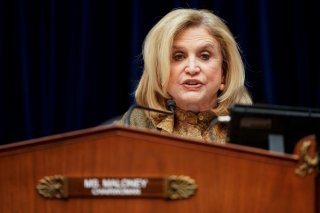 Chairwoman of the House Government Oversight and Reform Committee Carolyn Maloney (D-NY) leads a hearing about coronavirus preparedness and response on Capitol Hill in Washington, U.S., March 12, 2020. REUTERS/Joshua Roberts