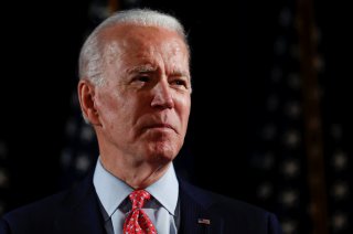 Democratic U.S. presidential candidate and former Vice President Joe Biden speaks about responses to the COVID-19 coronavirus pandemic at an event in Wilmington, Delaware, U.S., March 12, 2020. REUTERS/Carlos Barria