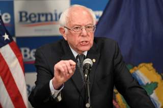 Democratic U.S. presidential candidate Bernie Sanders speaks about coronavirus in Burlington, Vermont, U.S. March 12, 2020. REUTERS/Caleb Kenna