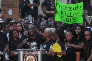Philonise Floyd, brother of George Floyd, who died in Minneapolis police custody, is surrounded by family members as he speaks at a protest rally against his brother’s death, in Houston, Texas, U.S., June 2, 2020. REUTERS/Adrees Latif