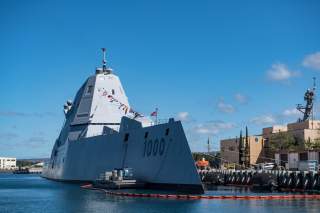  PEARL HARBOR, Hawaii (Apr. 4, 2019) Guided-missile destroyer USS Zumwalt (DDG 1000) is pierside in Pearl Harbor during a port visit. Zumwalt is conducting the port visit as part of its routine operations in the eastern Pacific.