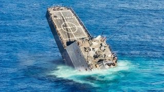 Aircraft Carrier Sinking U.S. Navy