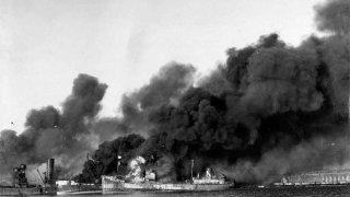 Bombardment of Bari. 2 December 1943. Wikimedia.