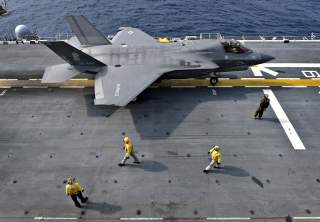 By Official U.S. Navy Page from United States of AmericaMC1 Daniel Barker/U.S. Navy - An F-35B Lightning II aircraft is secured aboard USS Wasp (LHD 1)., Public Domain, https://commons.wikimedia.org/w/index.php?curid=77578221