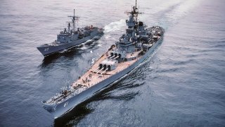 Iowa-Class Battleship 1980s U.S. Navy