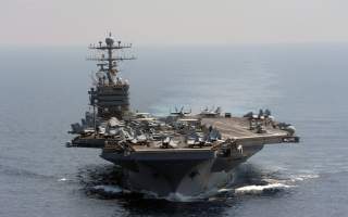 The Nimitz-class aircraft carrier USS Abraham Lincoln transits the Indian Ocean in this U.S. Navy handout photo dated January 18, 2012.