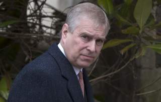 Britain's Prince Andrew leaves after attending the Easter Sunday service at St Georges Chapel at Windsor Castle in southern England April 5, 2015. REUTERS/Neil Hall