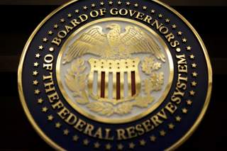 The seal for the Board of Governors of the Federal Reserve System is displayed in Washington, U.S., June 14, 2017. REUTERS/Joshua Roberts