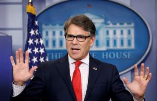 U.S. Energy Secretary Rick Perry speaks to reporters during a briefing at the White House in Washington, U.S., June 27, 2017. REUTERS/Kevin Lamarque