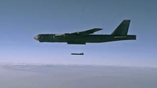 An unarmed AGM-86B Air-Launched Cruise Missile is released from a B-52H Stratofortress over the Utah Test and Training Range during a Nuclear Weapons System Evaluation Program sortie, 80miles west of Salt Lake City, Utah, U.S., September 22, 2014. Picture