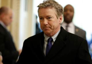 Senator Rand Paul (R-KY) walks from Senate Republican weekly policy luncheon on Capitol Hill in Washington, U.S., March 6, 2018. REUTERS/Joshua Roberts