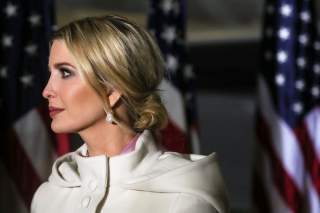 Senior White House Advisor Ivanka Trump looks on at a signing ceremony for the 