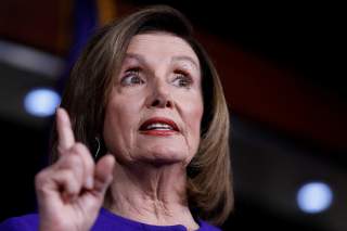 U.S. Speaker of the House Nancy Pelosi (D-CA) speaks ahead of a House vote on a War Powers Resolution amid the stalemate surrounding the impeachment of U.S. President Donald Trump, as she addresses her weekly news conference at the U.S. Capitol
