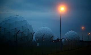 A general view of the large former monitoring base of the U.S. intelligence organization National Security Agency (NSA) during break of dawn in Bad Aibling south of Munich, July 11, 2013. Chancellor Angela Merkel has defended Germany's cooperation with U.