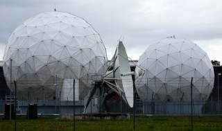 A satellite dish is seen in the former monitoring base of the National Security Agency (NSA) in Bad Aibling, south of Munich, August 13, 2013. REUTERS/Michael Dalder (GERMANY - Tags: POLITICS MILITARY)