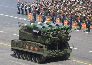 Russian BUK-M2/SA-17 Grizzly medium-range battlefield surface-to-air missile system drives during the Victory Day parade at Red Square in Moscow, Russia, May 9, 2015. Russia marks the 70th anniversary of the end of World War Two in Europe on Saturday with