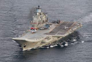 A photo taken from a Norwegian surveillance aircraft shows Russian aircraft carrier Admiral Kuznetsov in international waters off the coast of Northern Norway on October 17, 2016. 333 Squadron, Norwegian Royal Airforce/NTB Scanpix/Handout via Reuters ATTE