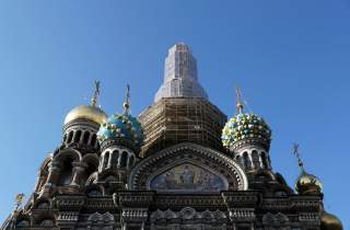 A general view shows Church of the Savior on Spilled Blood in Saint Petersburg, a host city for the 2018 FIFA World Cup, Russia July 11, 2018. REUTERS/Henry Romero