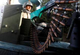 An Afghan police officer keeps watch at a checkpoint during the parliamentary election in Kabul, Afghanistan October 21, 2018. REUTERS/Omar Sobhani