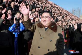 North Korean leader Kim Jong Un meets with participants in the 4th National Meeting of Activists in Agricultural Field in Pyongyang, North Korea, in this undated picture released by North Korea's Korean Central News Agency (KCNA) on December 28, 2018. KCN