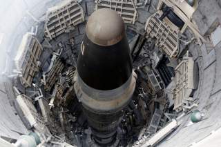 The Titan Missile, shown from above during a tour of the 103-foot Titan II Intercontinental Ballistic Missile (ICBM) site which was decommissioned in 1982, at the Titan Missile Museum in Sahuarita, Arizona, U.S., February 2, 2019. REUTERS/Nicole Neri