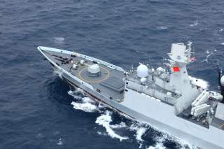 Chinese People's Liberation Army (PLA) Navy’s guided-missile frigate Yueyang takes part in a China-Thailand joint naval exercise in waters off the southern port city of Shanwei, Guangdong province, China May 6, 2019.